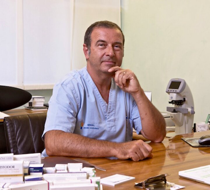 Middle-aged man sitting in his office