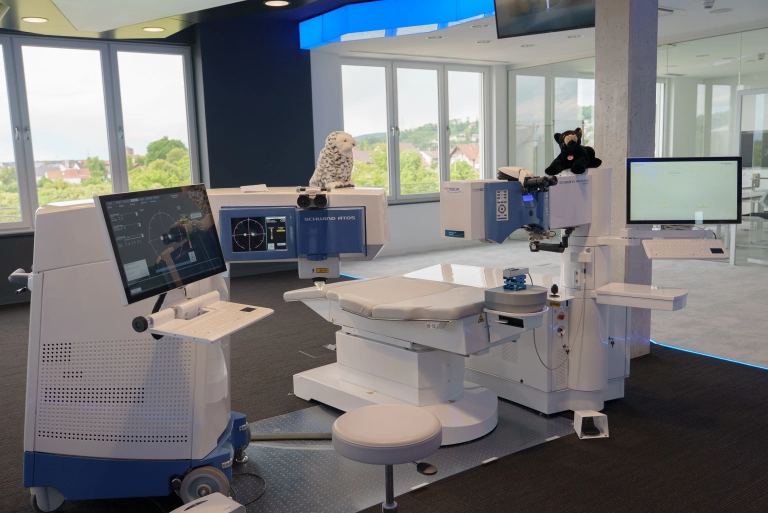 Laser im SCHWIND Showroom