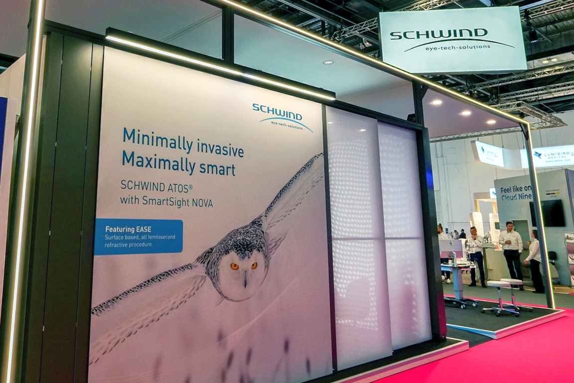 Lasers in SCHWIND showroom