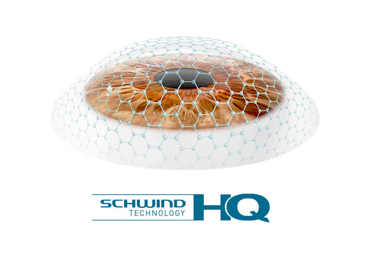 Illustrative lense with logo of SCHWIND High Quality