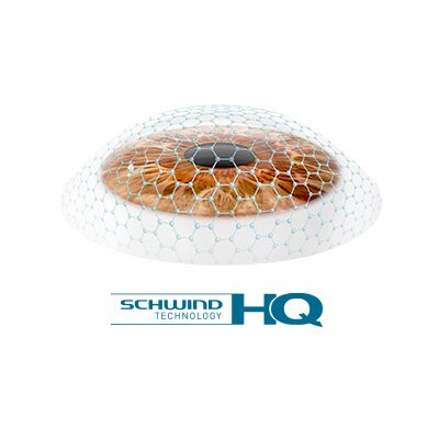 Illustrative lense with logo of SCHWIND High Quality