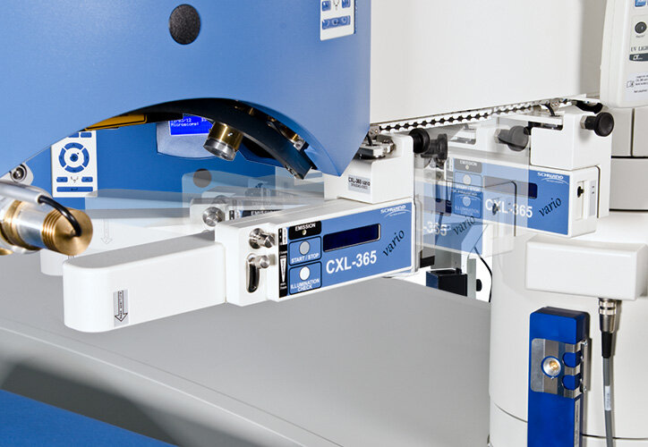 Swivelling function of the extension CXL-365 on the Amaris laser systems